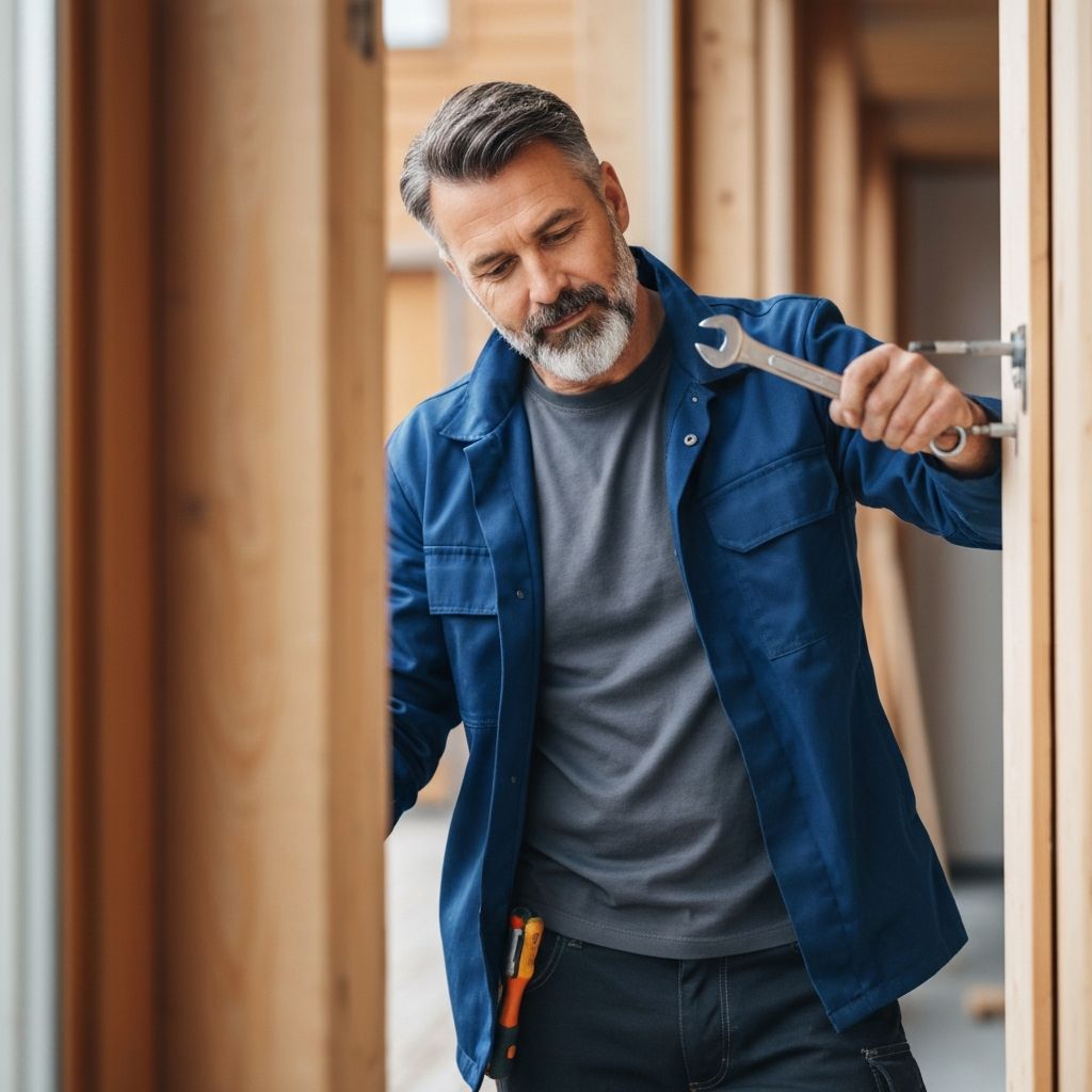 Vaktmester med verktøy